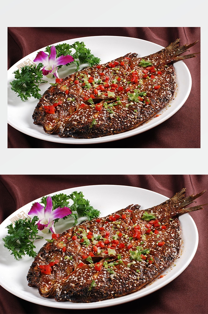 高清美食菜品菜谱JPG图片香辣烤鱼烧烤美工设计喷绘打印合成素材