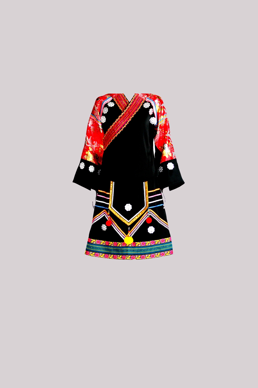 56个少数民族卡通人物服饰免抠元素插画81