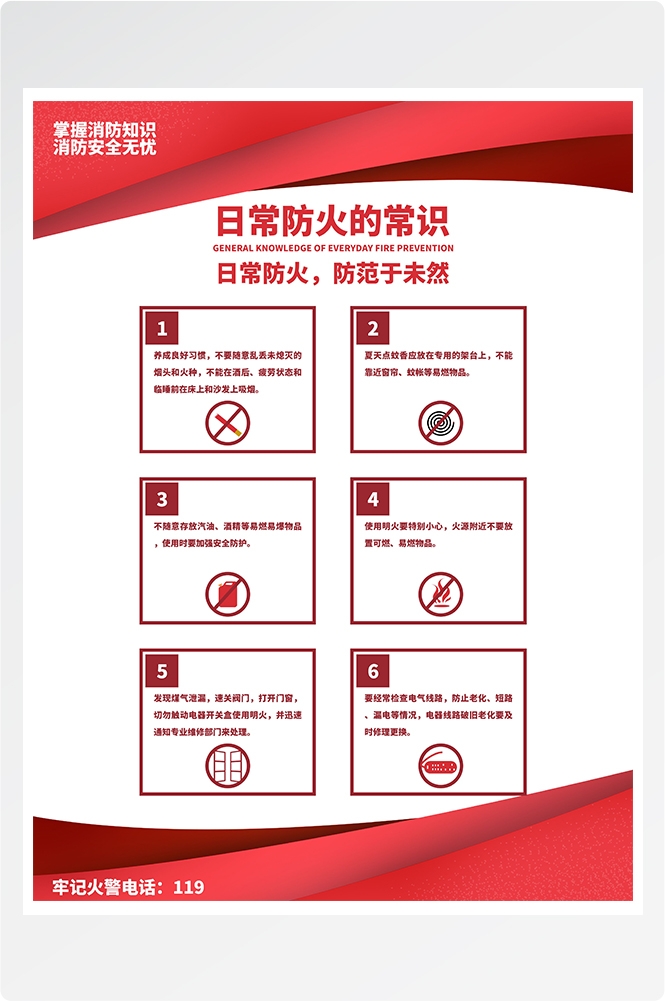 消防套图消防栓灭火器使用消防知识宣传2