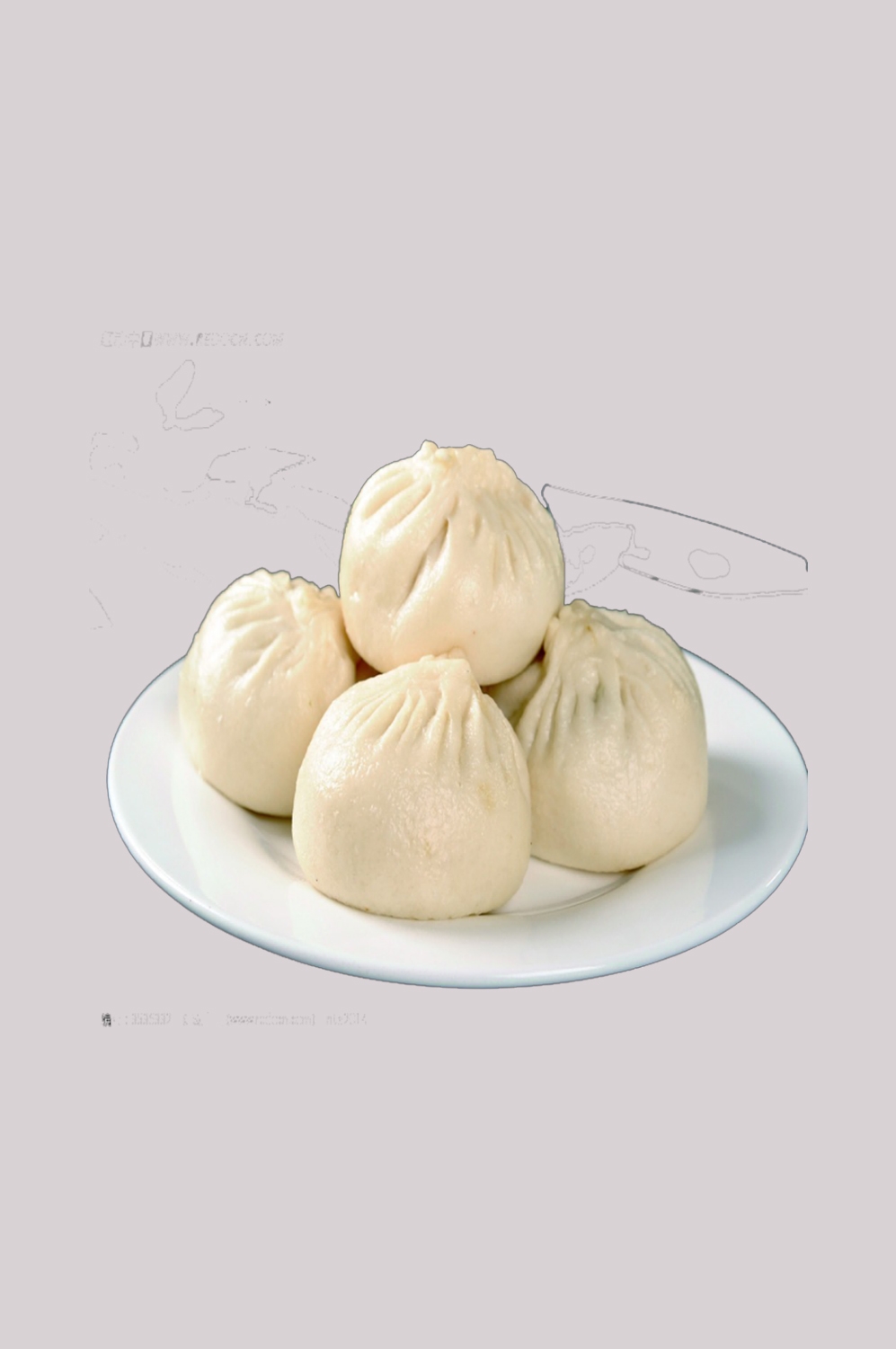 早点包子小笼包实拍免抠素材元素11