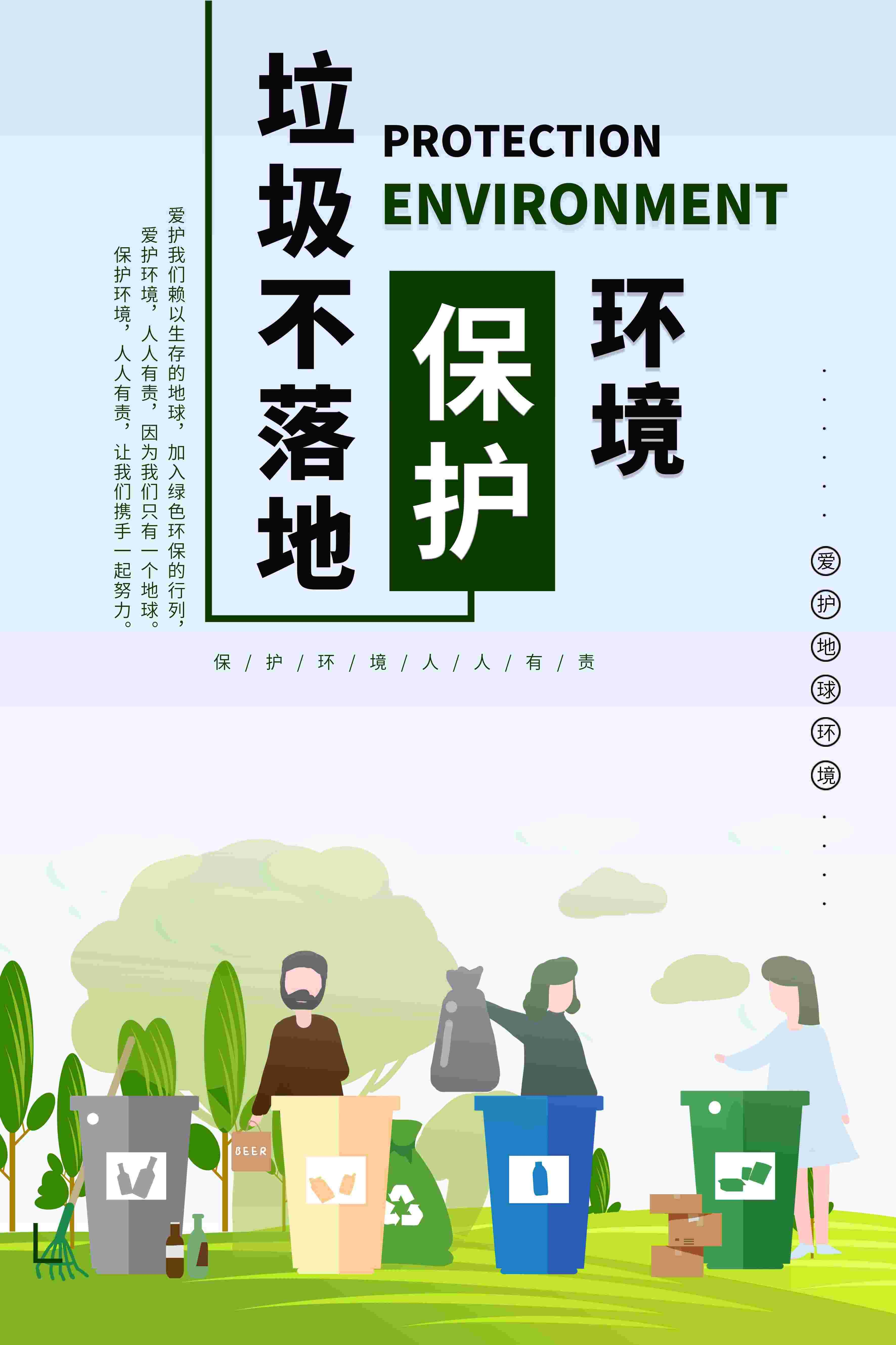 创建文明卫生城市垃圾分类海报110