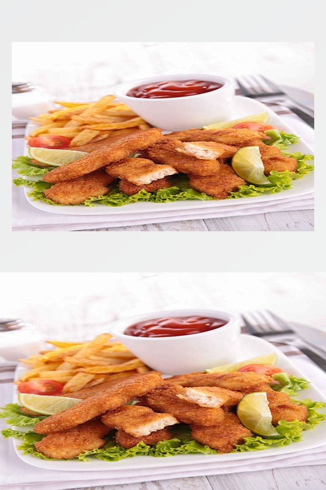 高清美食菜谱图片炸鸡腿鸡翅鸡块美工设计素材 (30)