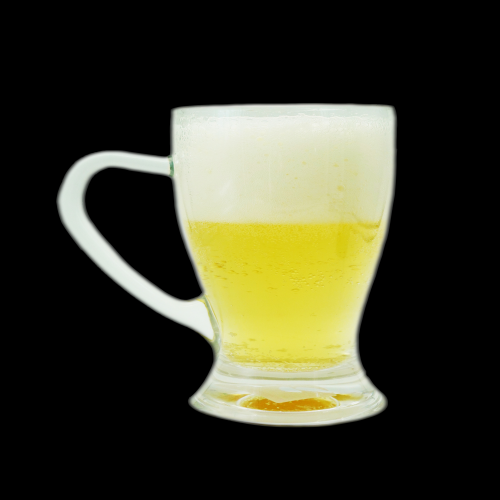 啤酒啤酒杯冒着泡沫效果图插画免抠素材元素86