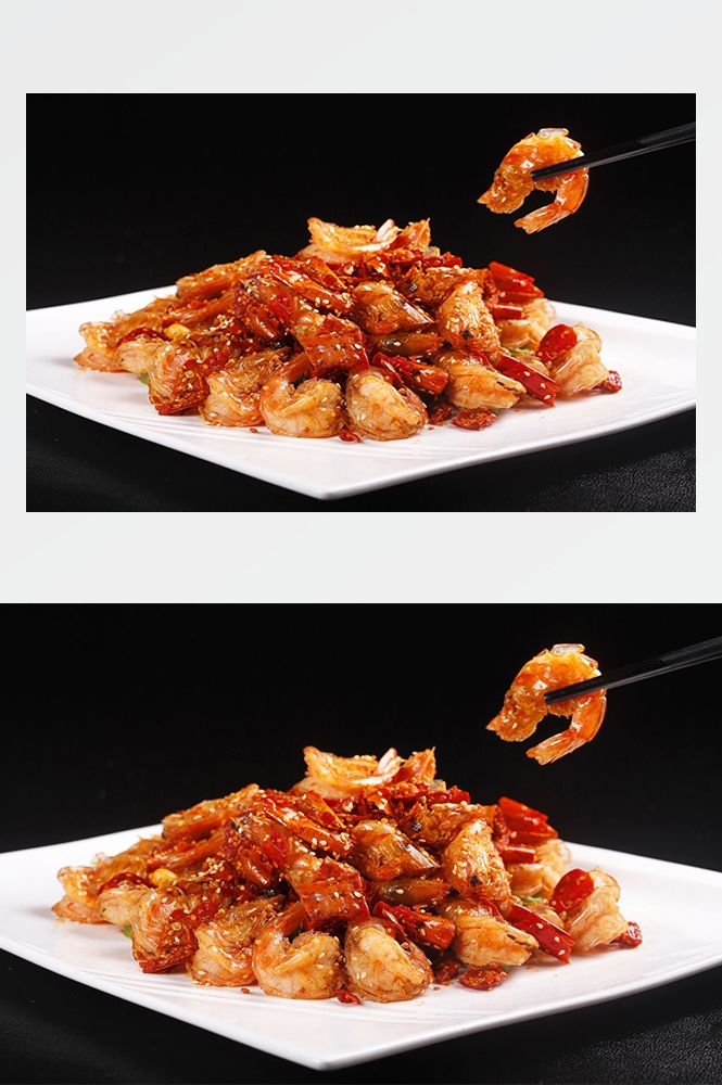 高清美食菜品菜谱JPG图片香辣虾炒菜美工设计喷绘打印合成素材
