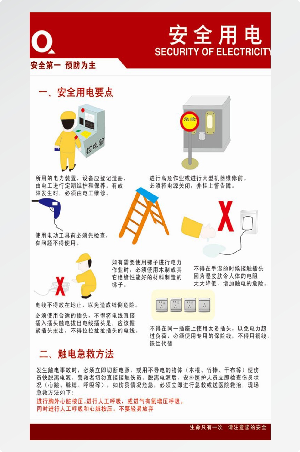 安全用电知识用电安全小常识展板素材 39