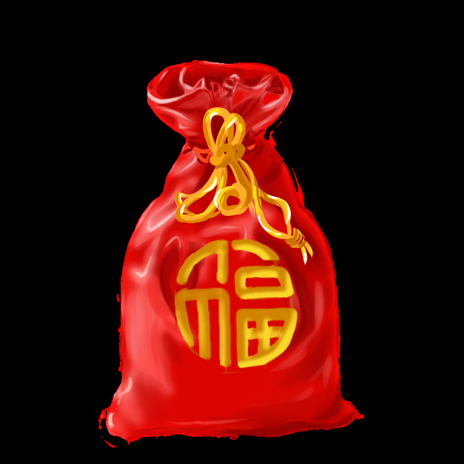 福袋钱袋插画图片装饰元素免抠素材83