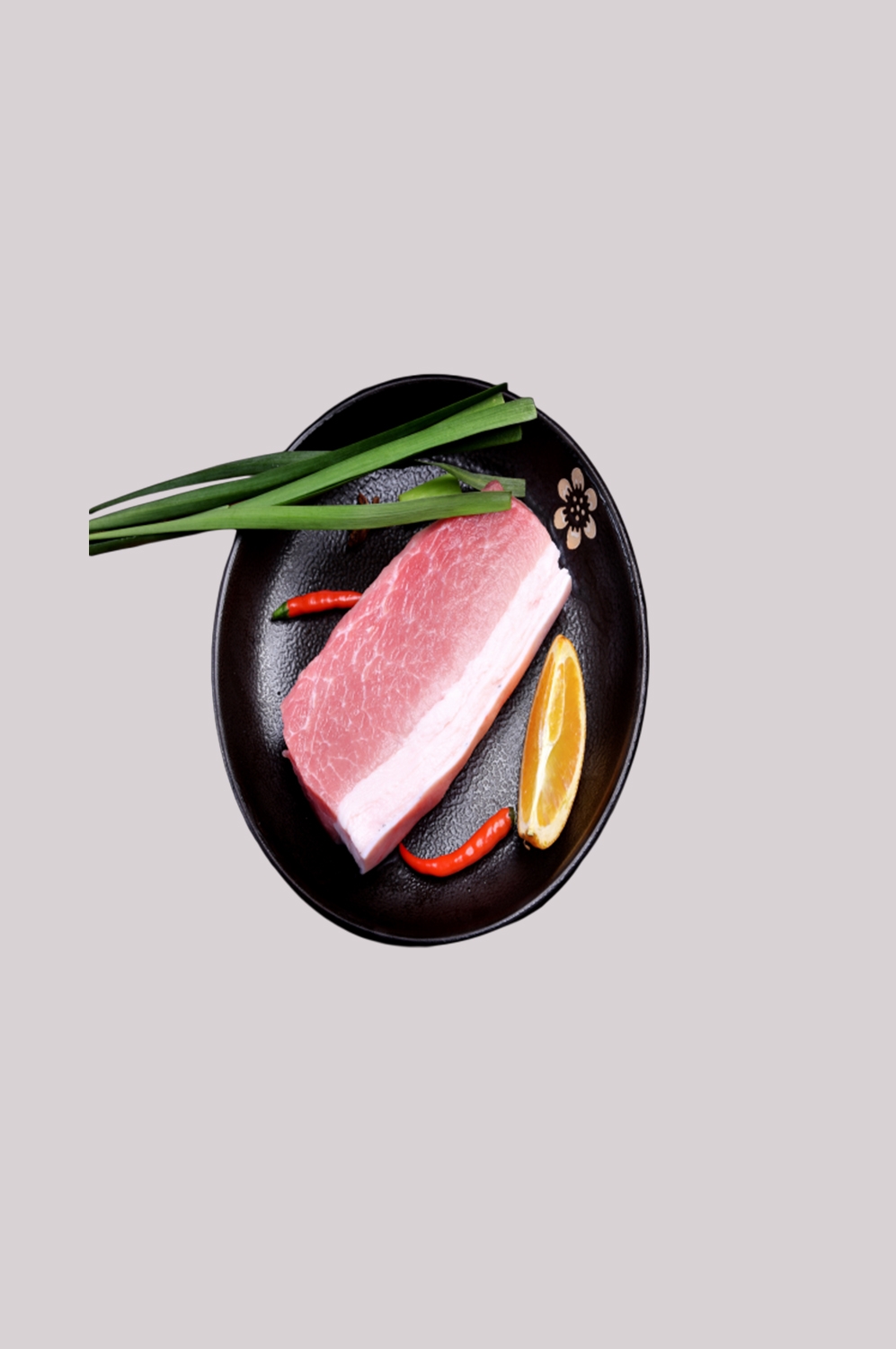 猪肉五花肉瘦肉排骨插画元素免抠素材50