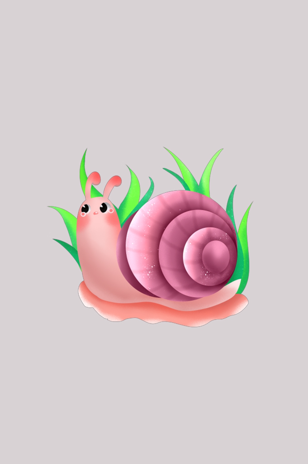卡通蜗牛插画免抠素材元素15