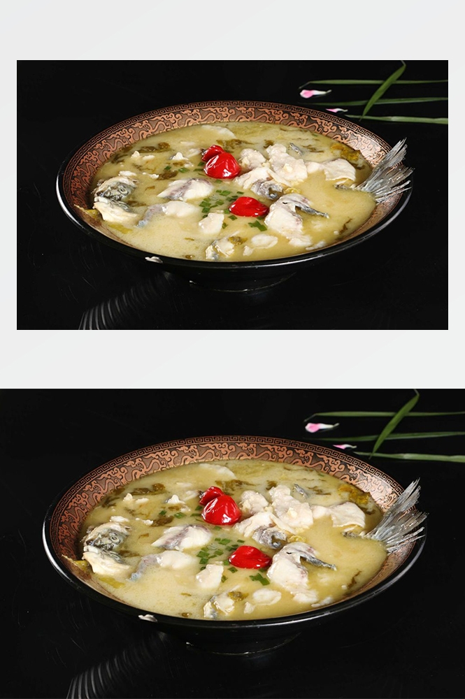高清美食菜品菜谱JPG图片酸菜鱼摄影美工设计喷绘打印合成素材