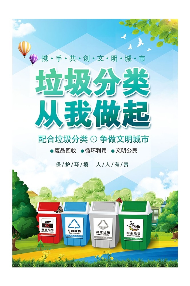 垃圾分类投放指南环保公益宣传素材16