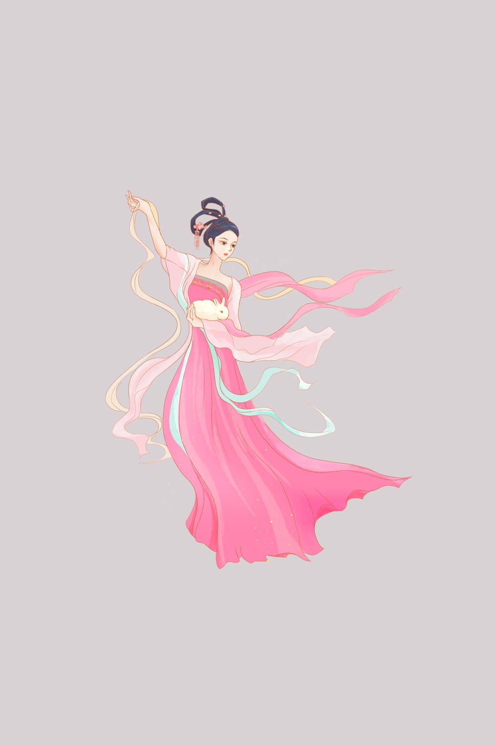 卡通嫦娥仙女中秋节免抠素材装饰元素84