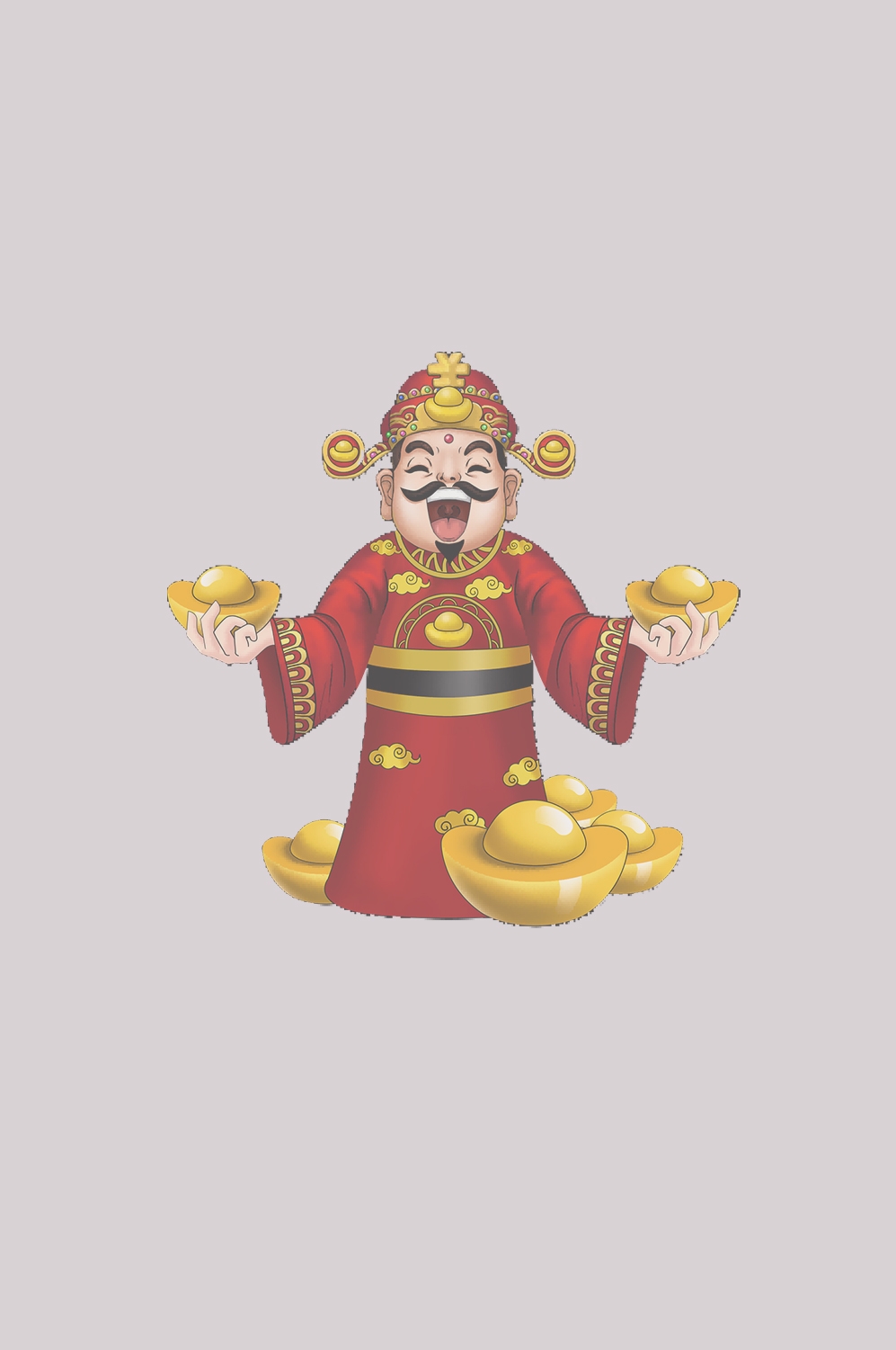 卡通财神插画表情免抠素材12