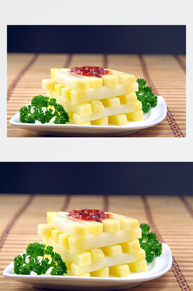 高清美食菜品菜谱JPG图片油炸薯条图库美工设计喷绘打印合成素材