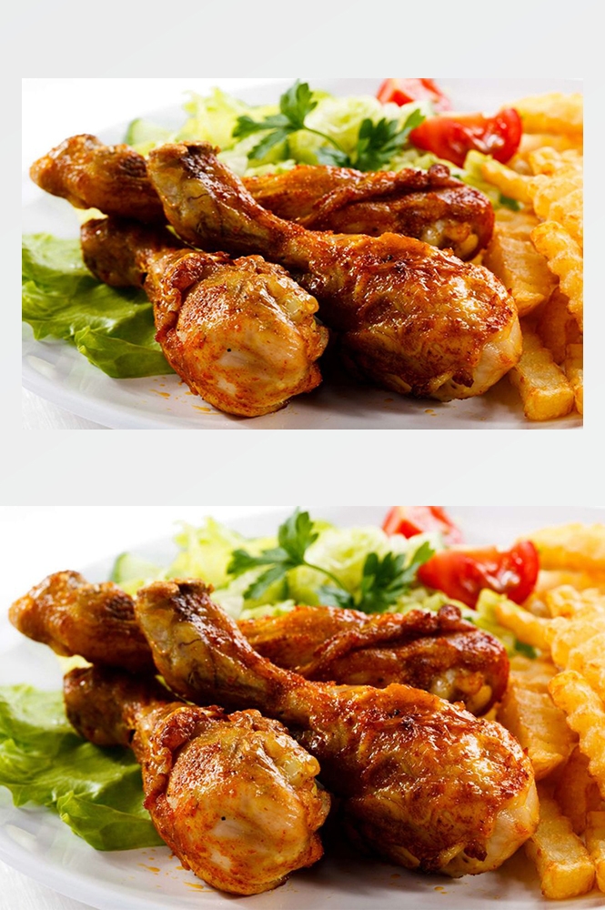 高清美食菜谱图片炸鸡腿鸡翅鸡块美工设计素材 (14)