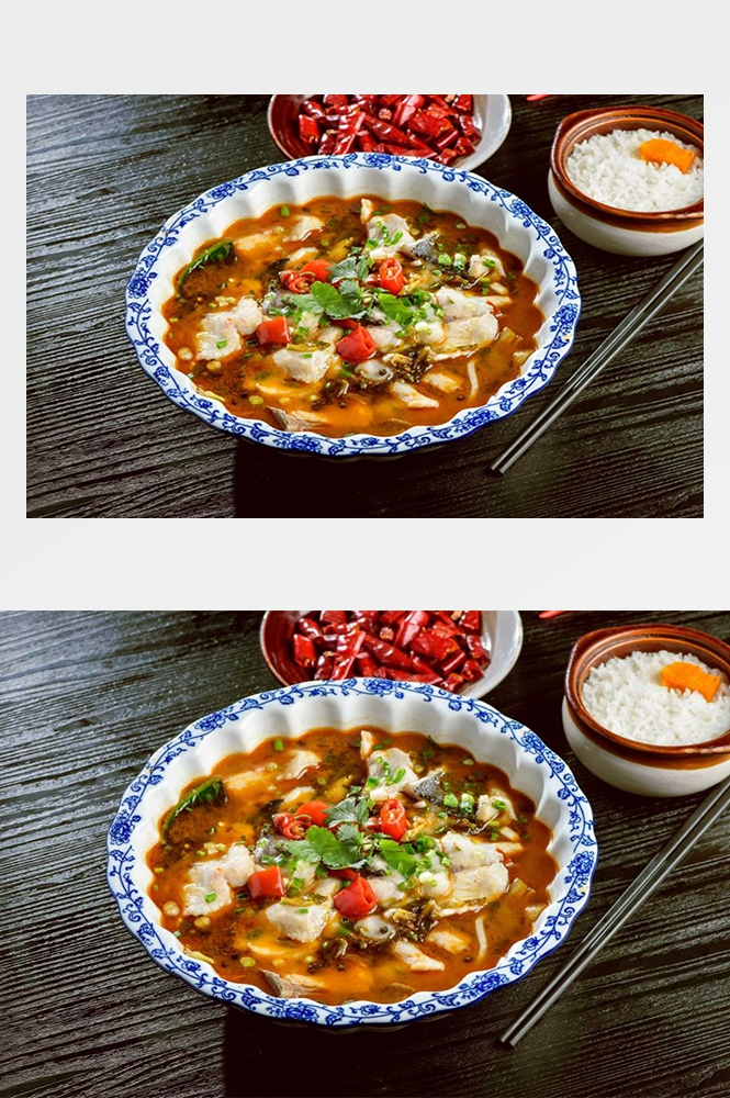 高清美食菜品菜谱JPG图片酸菜鱼摄影美工设计喷绘打印合成素材