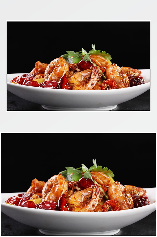 高清美食菜品菜谱JPG图片香辣虾炒菜美工设计喷绘打印合成素材