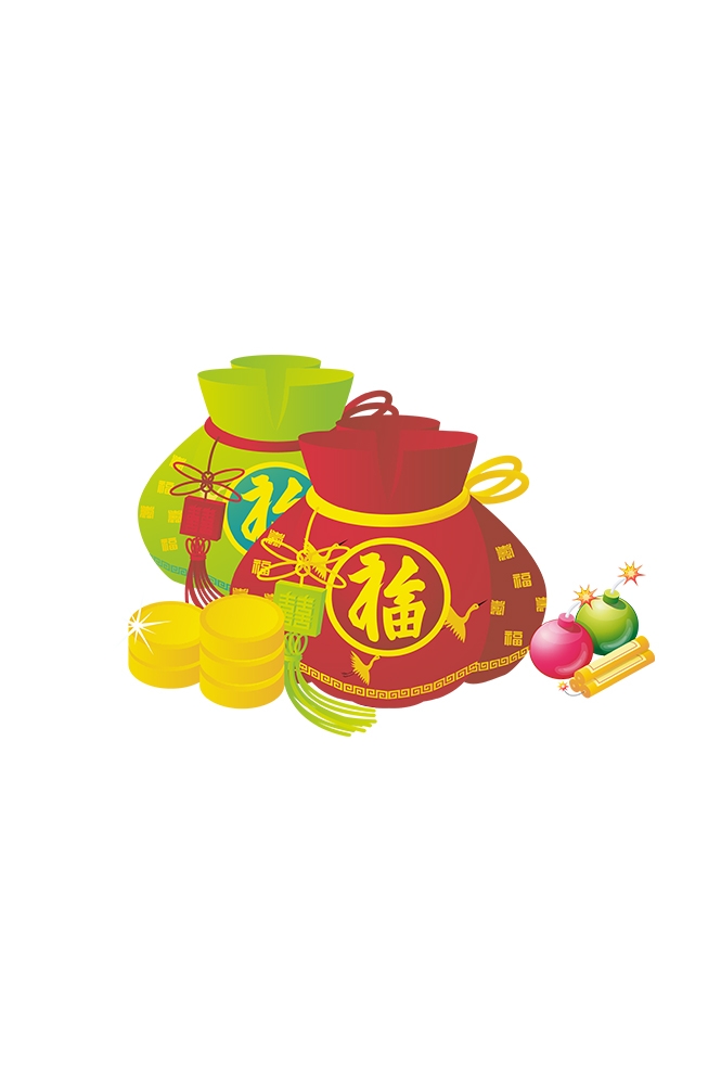 福袋钱袋插画图片装饰元素免抠素材22