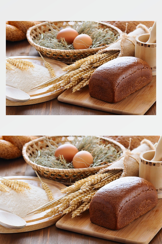 高清美食菜品菜谱JPG图片烤面包图库美工设计喷绘打印合成素材
