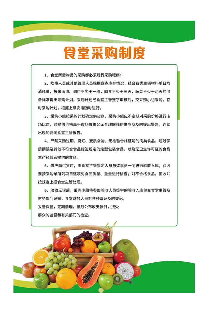 食堂管理制度海报校园企业食堂餐厅卫生安全制度牌挂图素材12