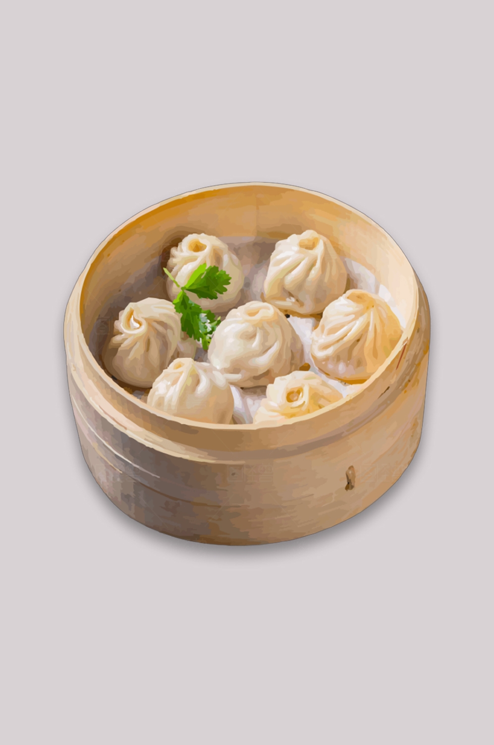 早点包子小笼包实拍免抠素材元素26