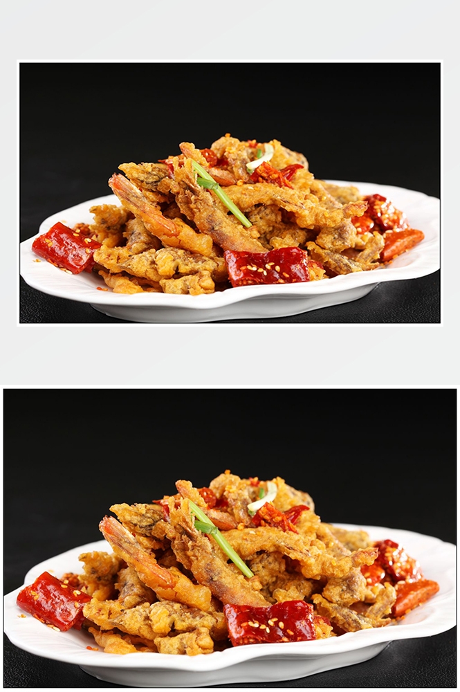 高清美食菜品菜谱JPG图片香辣虾炒菜美工设计喷绘打印合成素材