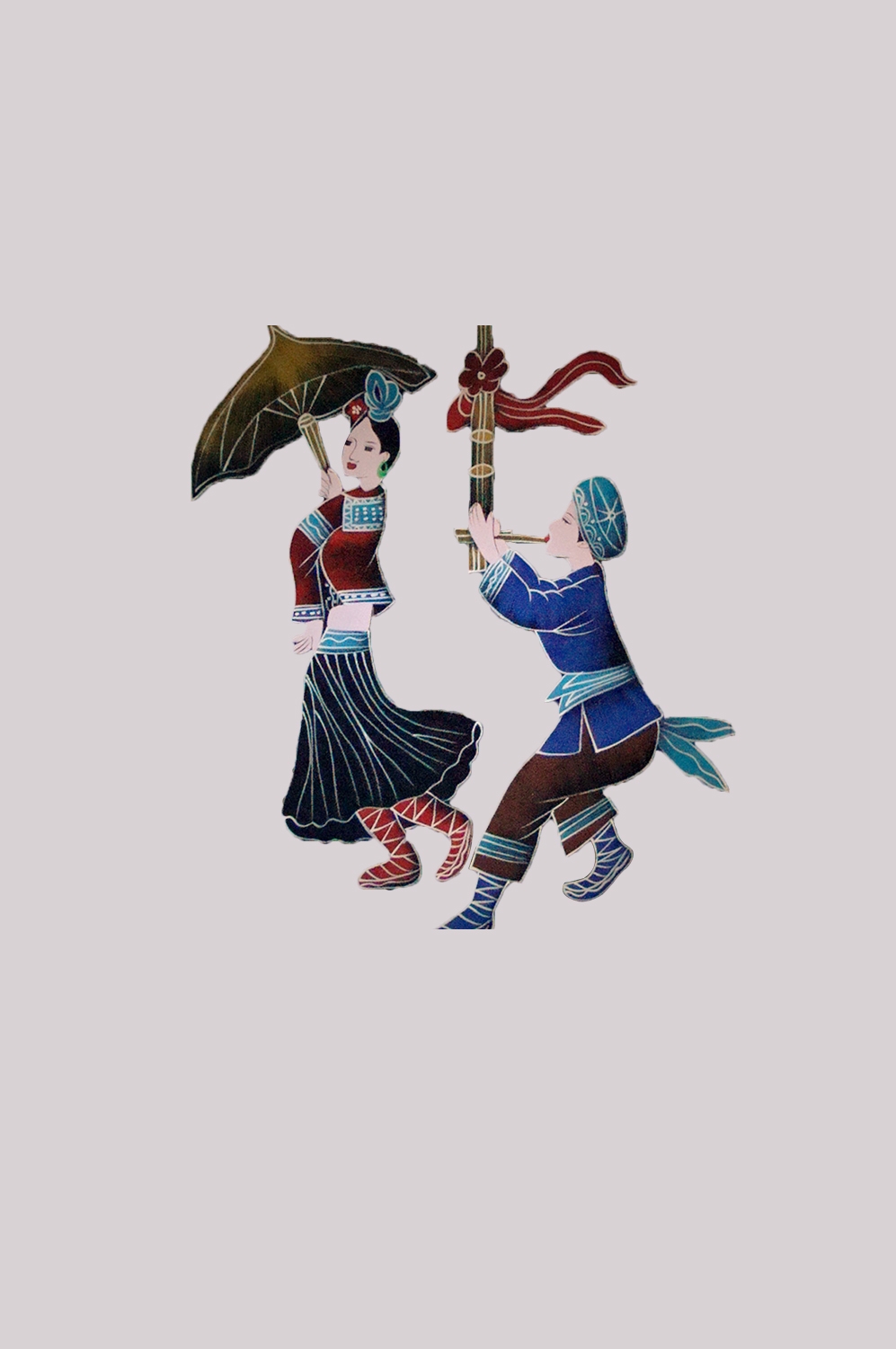 56个少数民族卡通人物服饰免抠元素插画72