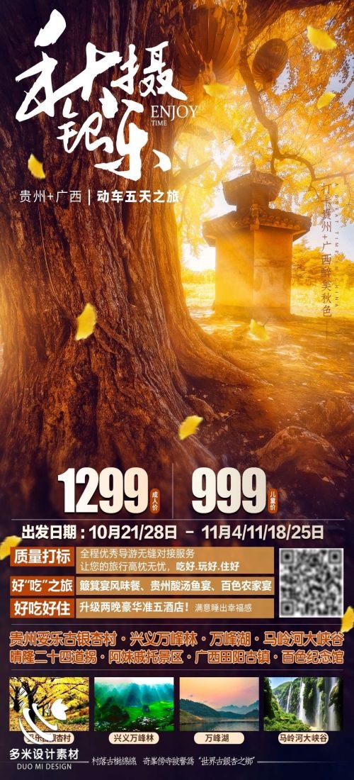 广西桂林湛江南宁漓江龙脊阳朔北海旅游海报68
