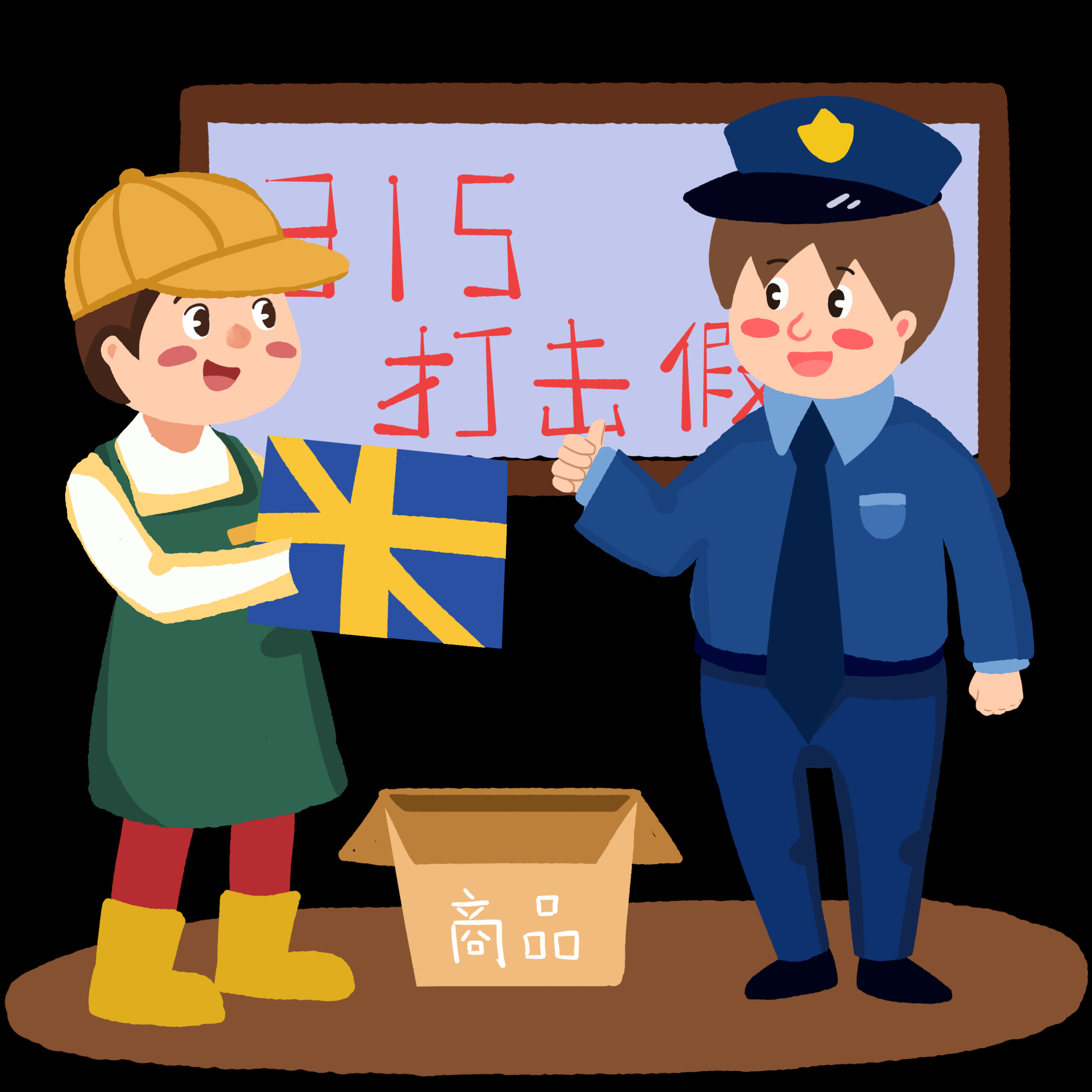 维权打假卡通人物图案素材图片装饰元素插图11