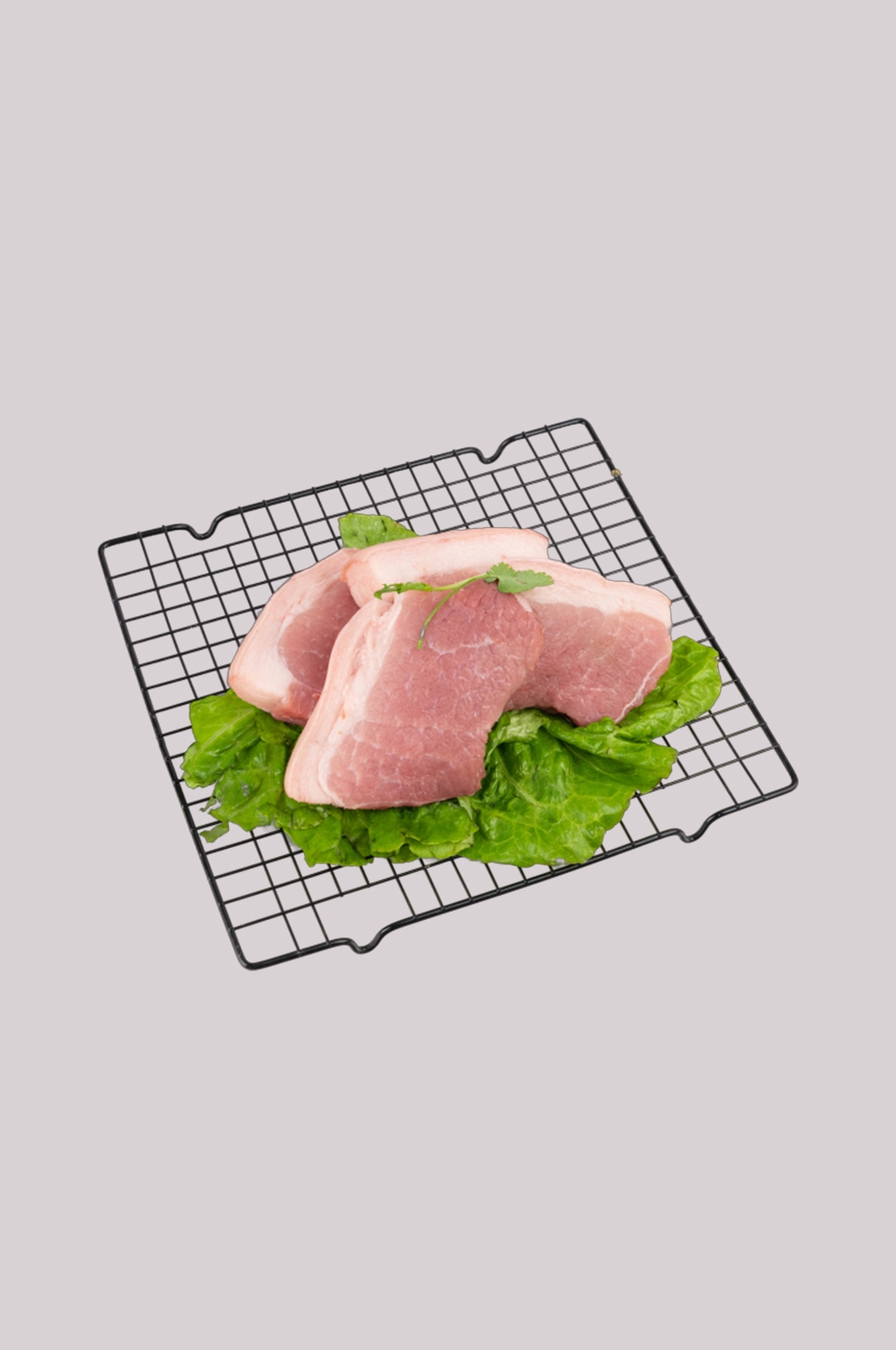 猪肉五花肉瘦肉排骨插画元素免抠素材6