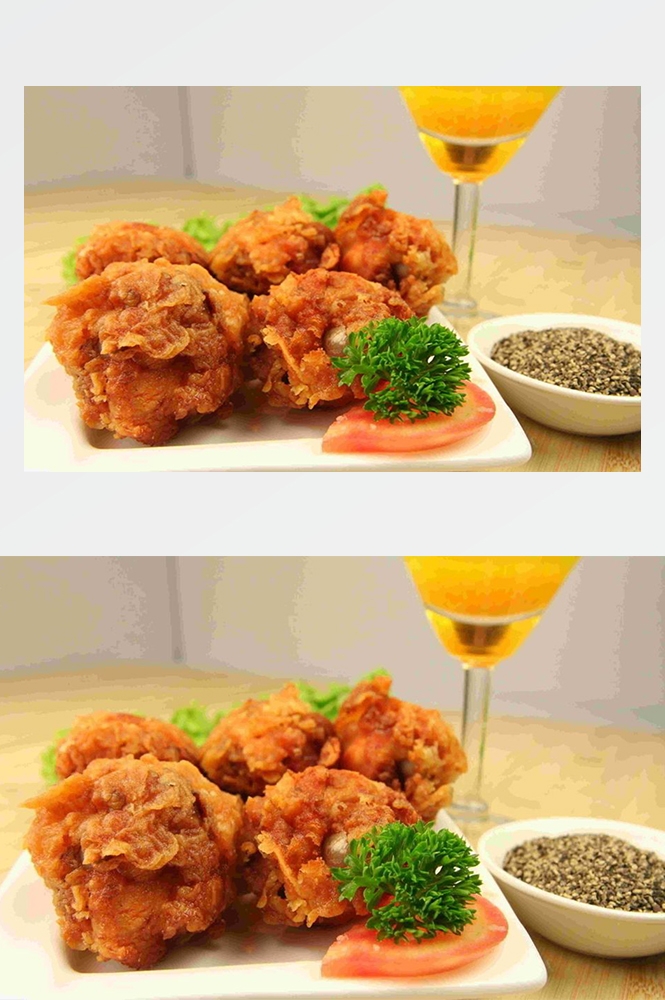 高清美食菜谱图片炸鸡腿鸡翅鸡块美工设计素材
