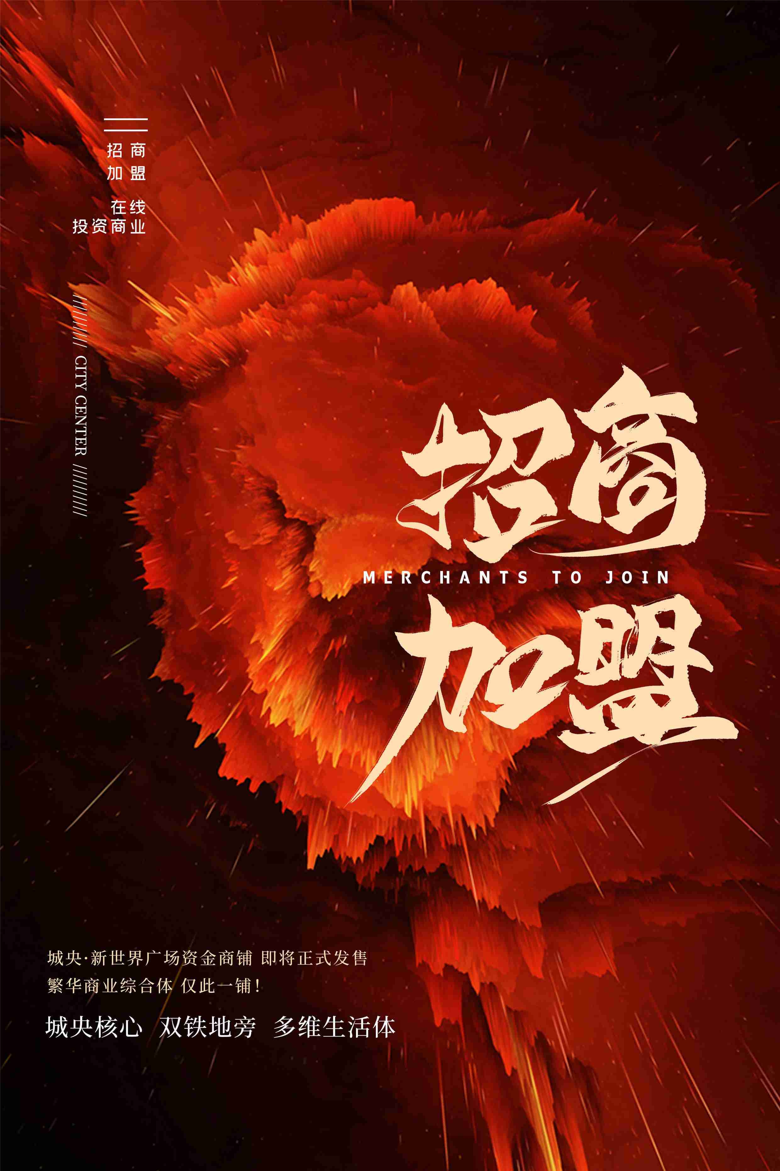 品牌招商加盟合伙人店铺招租海报展板2