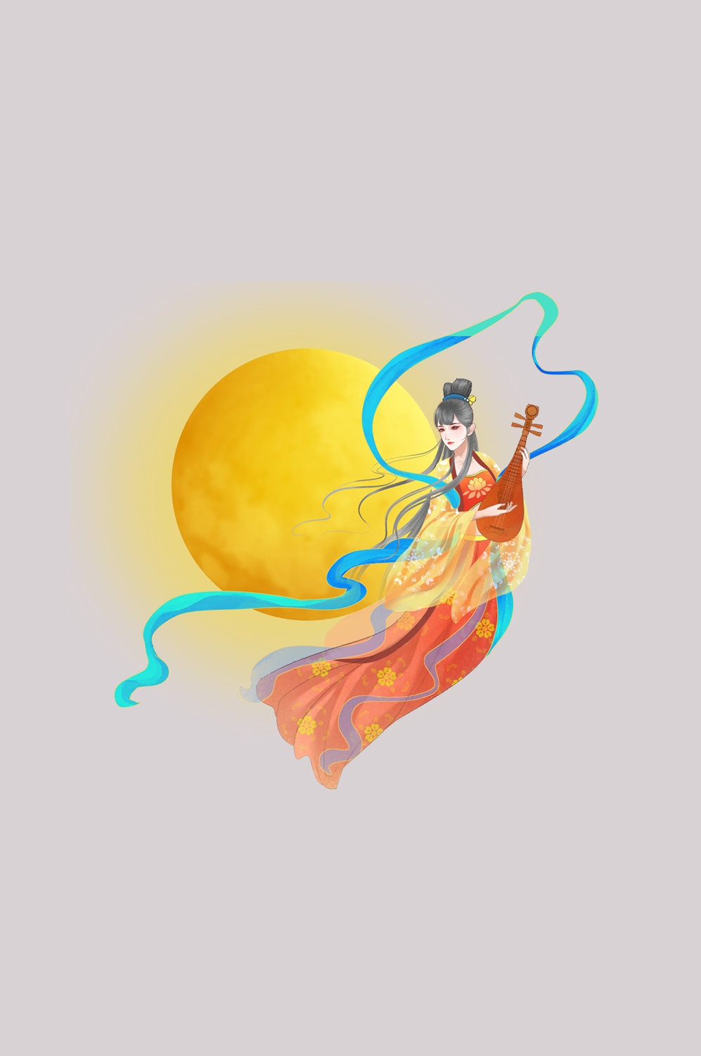 卡通嫦娥仙女中秋节免抠素材装饰元素63