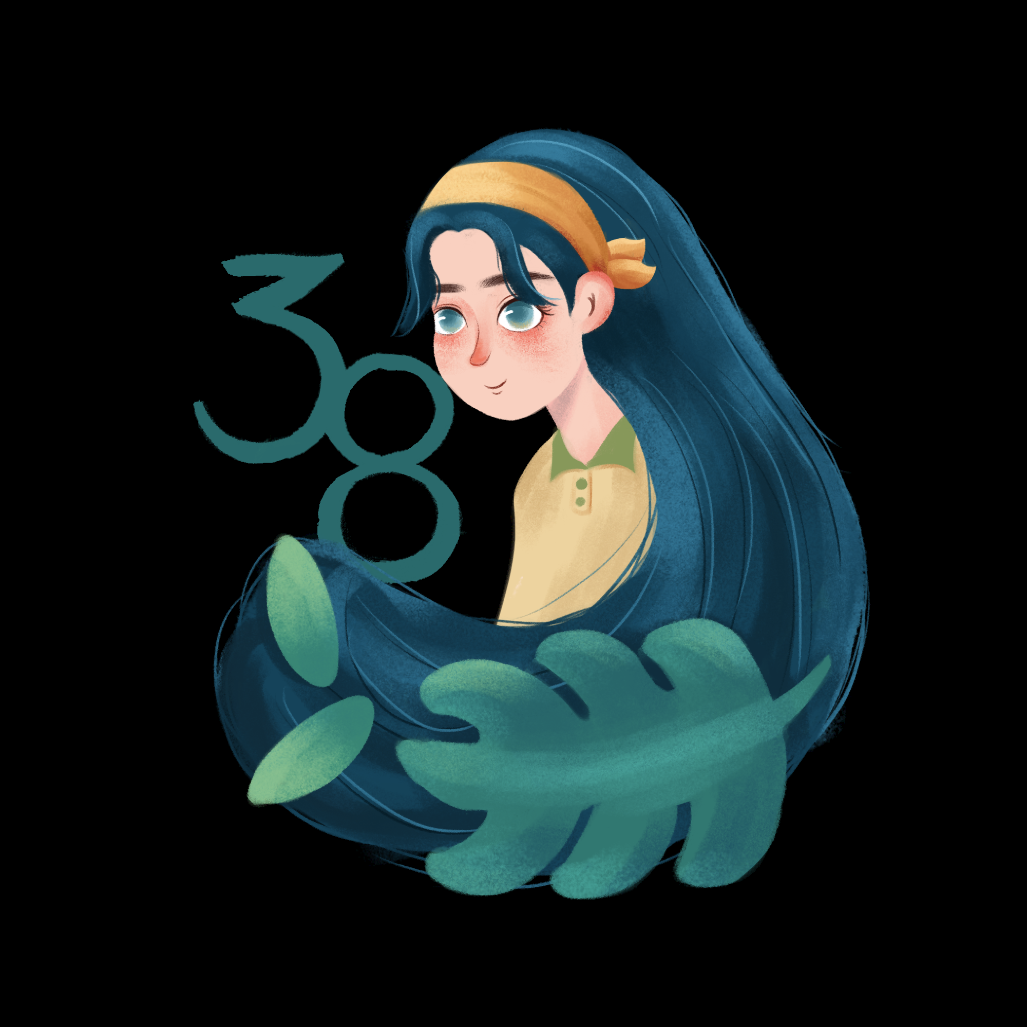 三八女王节女神节妇女节卡通人物主题插图透明背景免抠33