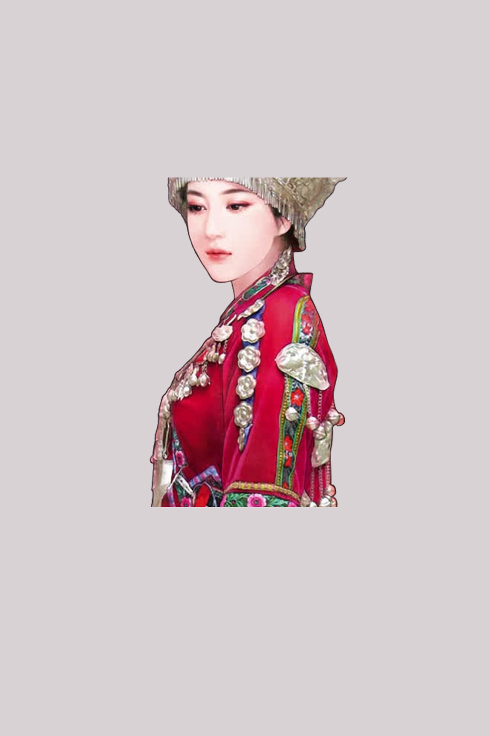 56个少数民族卡通人物服饰免抠元素插画13