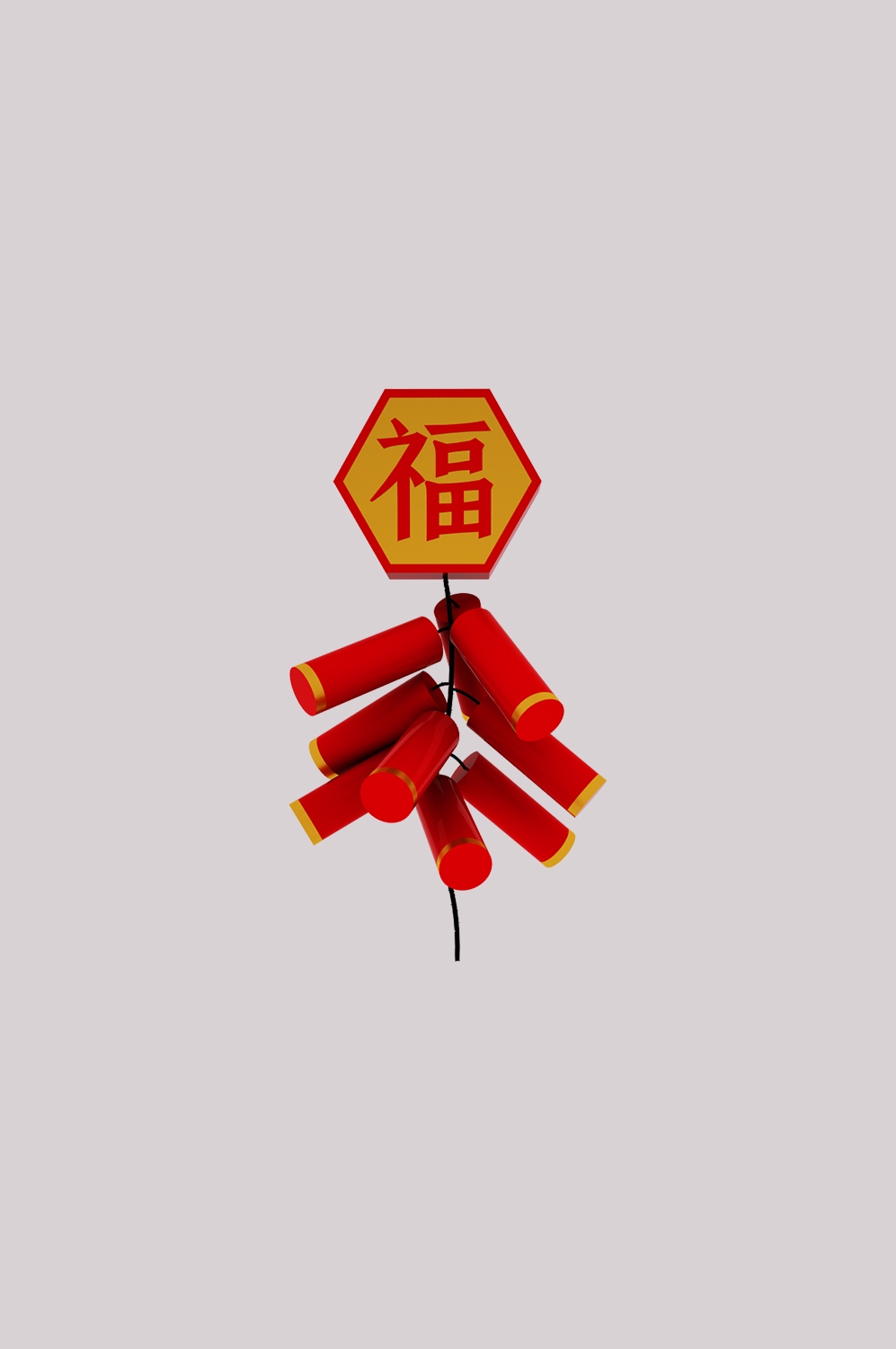 鞭炮图案立体爆竹图片素材png透明背景免抠图70