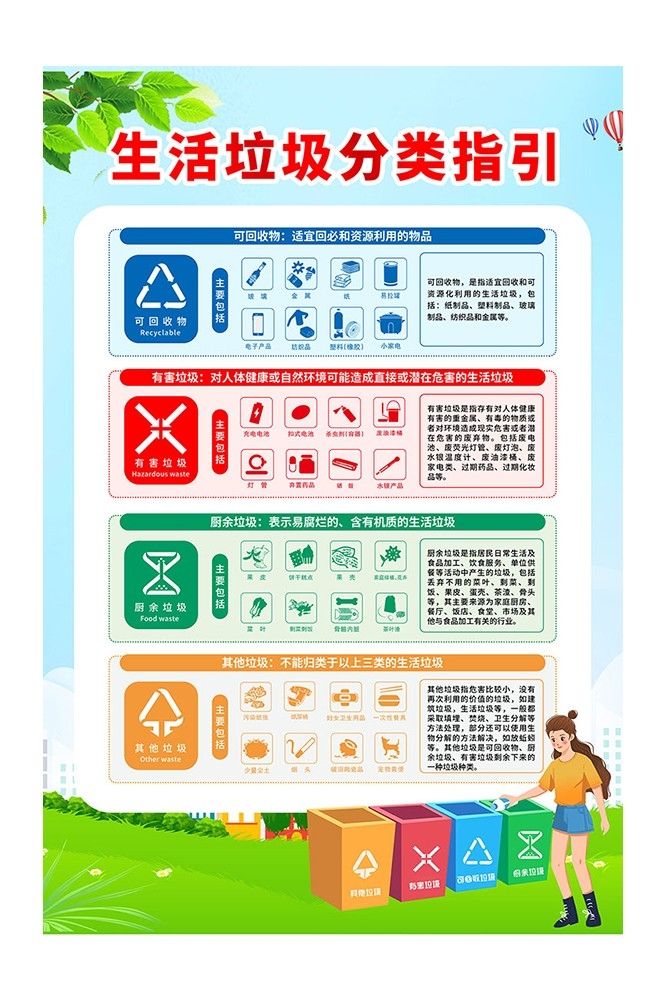 垃圾分类投放指南环保公益宣传素材12