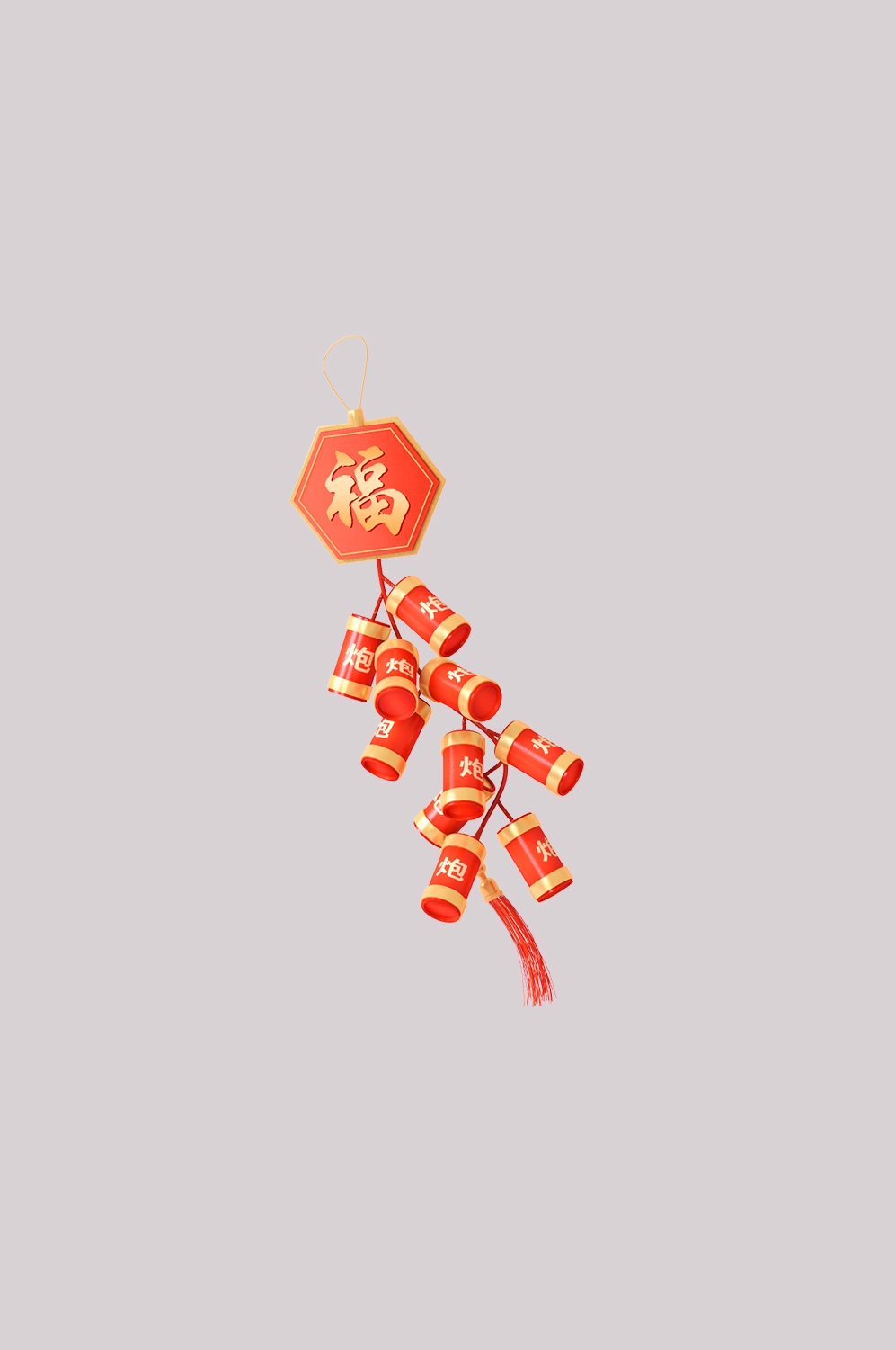 鞭炮图案立体爆竹图片素材png透明背景免抠图49