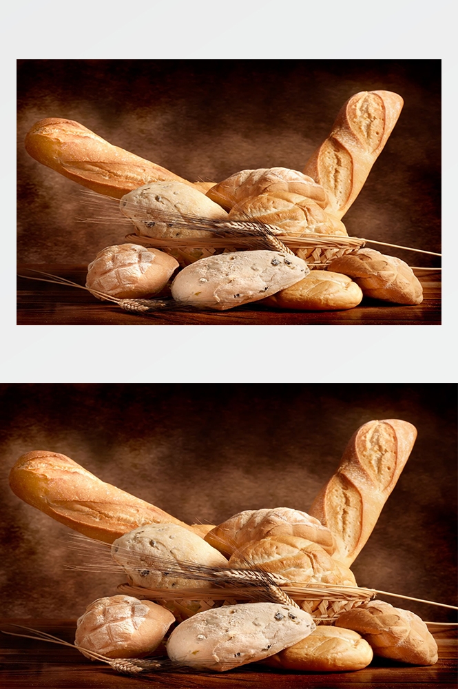 高清美食菜品菜谱JPG图片烤面包图库美工设计喷绘打印合成素材