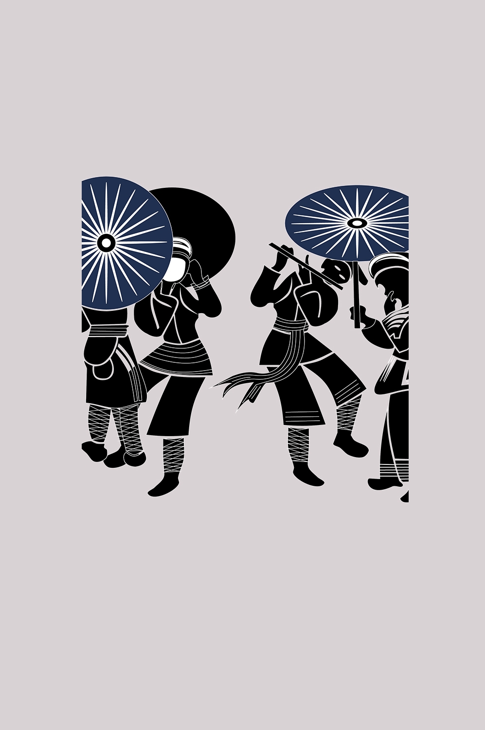 56个少数民族卡通人物服饰免抠元素插画1