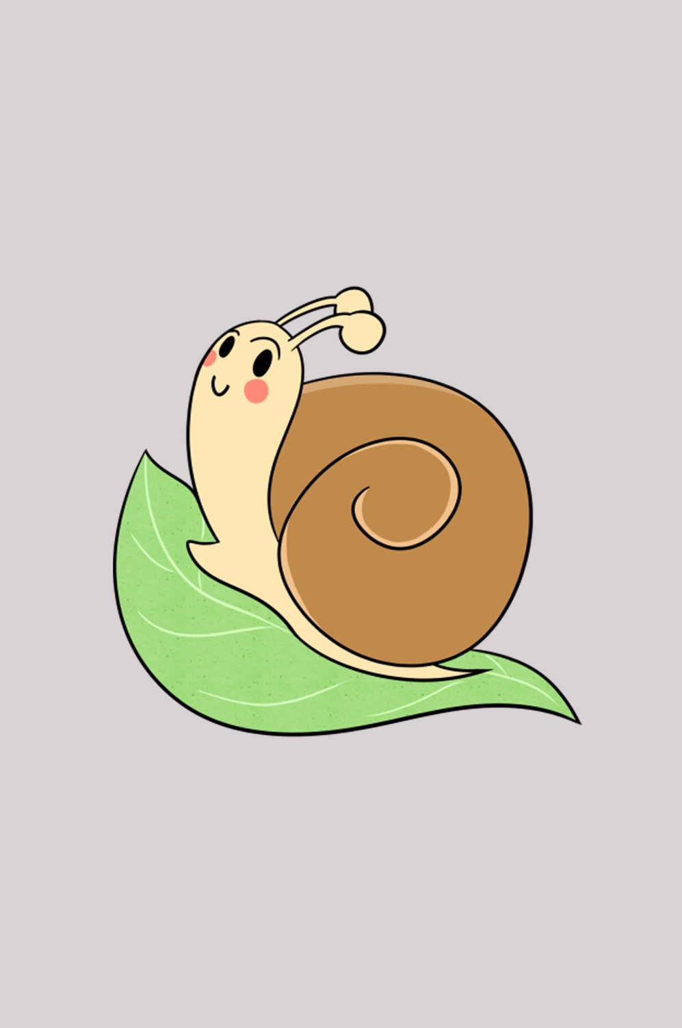 卡通蜗牛插画免抠素材元素19