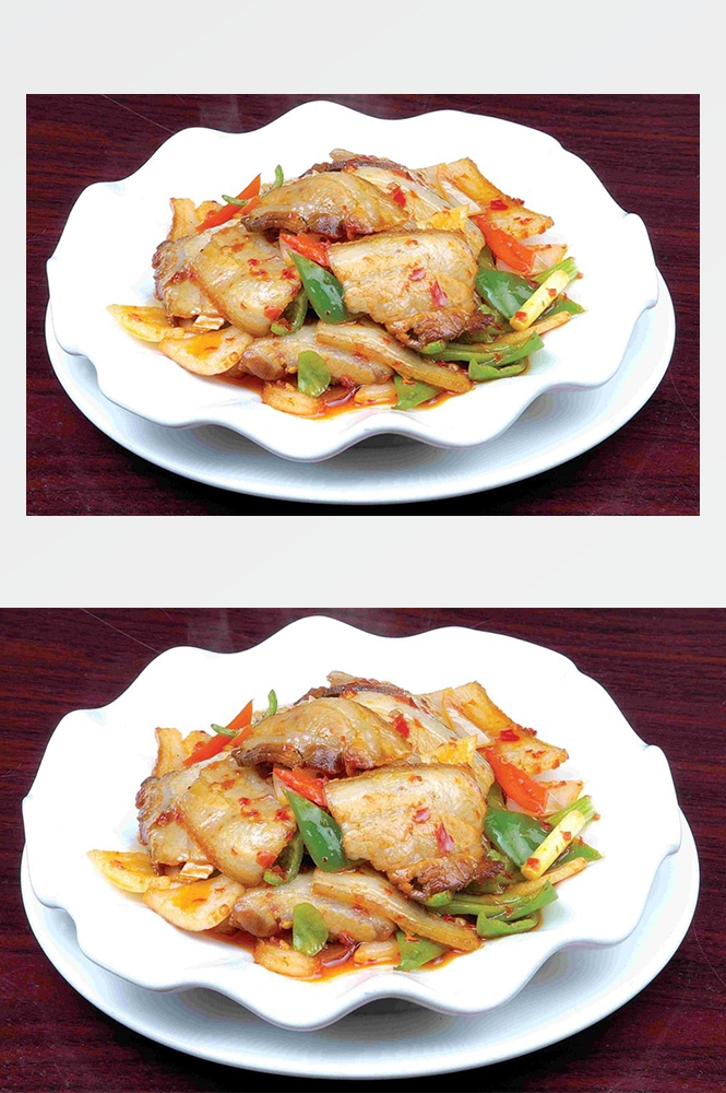 高清美食菜品菜谱回锅肉摄影美工设计喷绘打印合成素材