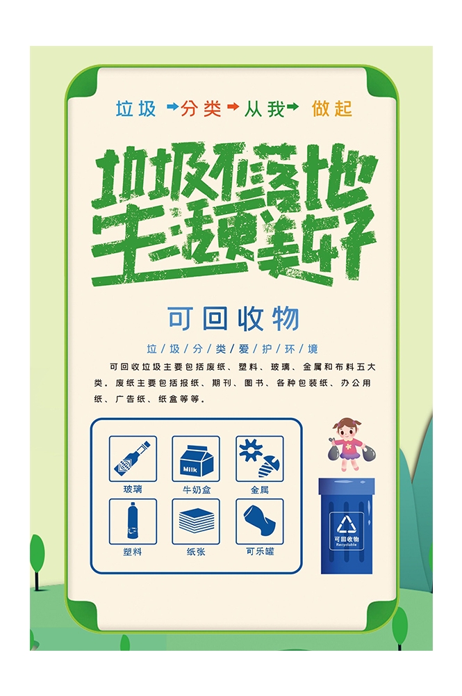 创建文明卫生城市垃圾分类海报37