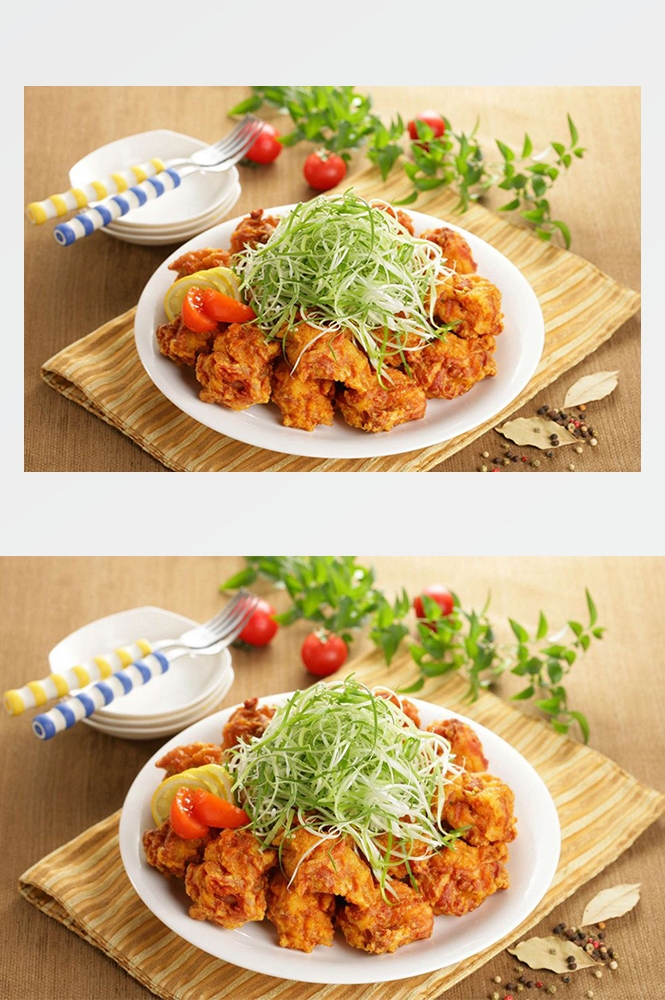 高清美食菜谱图片炸鸡腿鸡翅鸡块美工设计素材