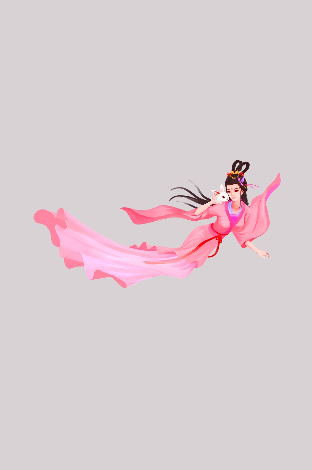 卡通嫦娥仙女中秋节免抠素材装饰元素5