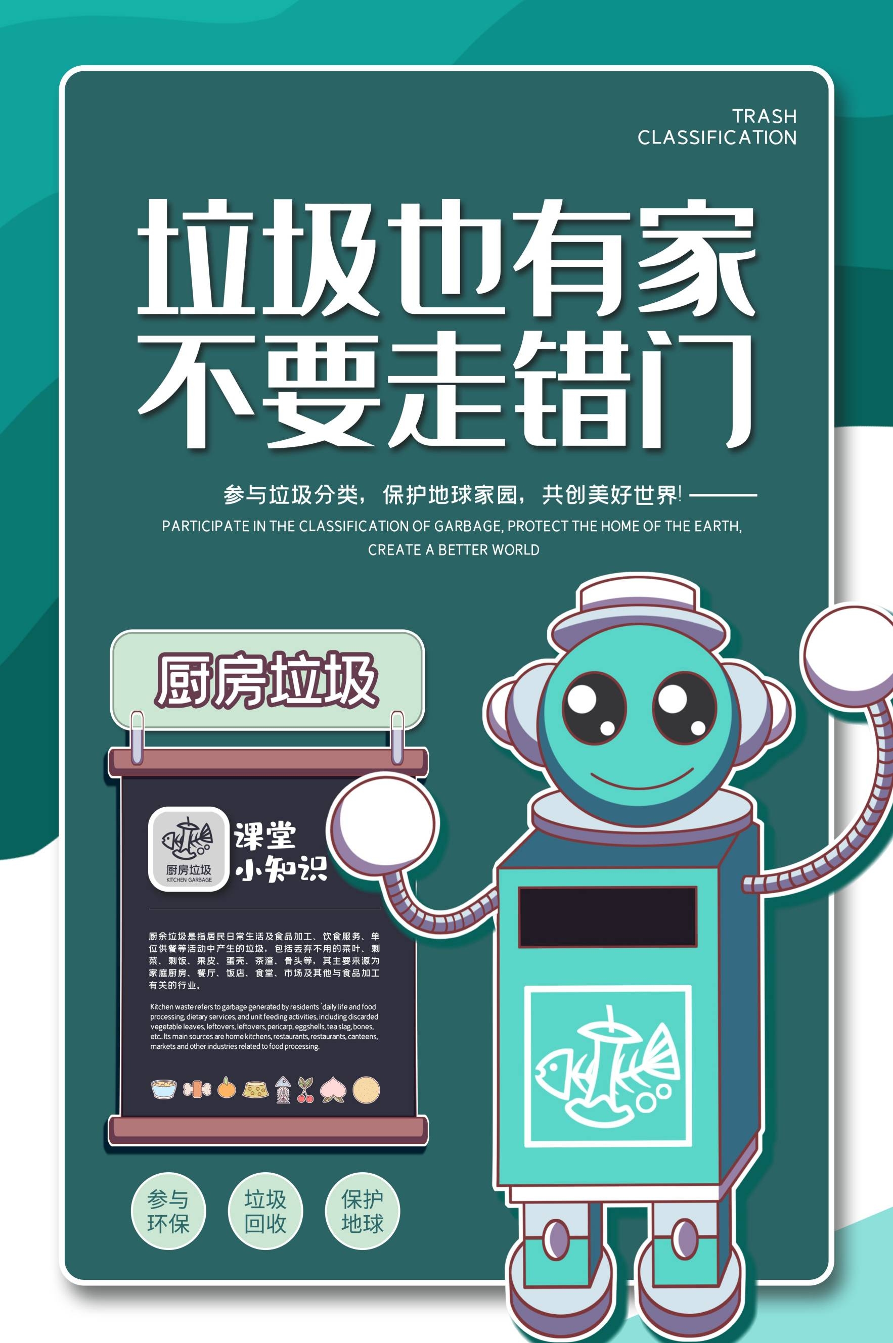 创建文明卫生城市垃圾分类海报122