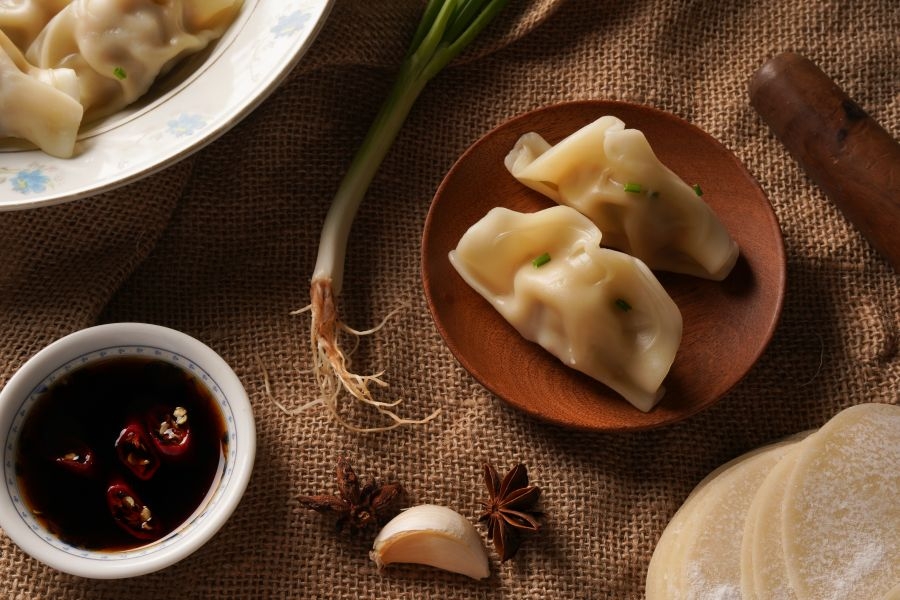 饺子图片饺子实拍摄影图海报banner设计背景素材39