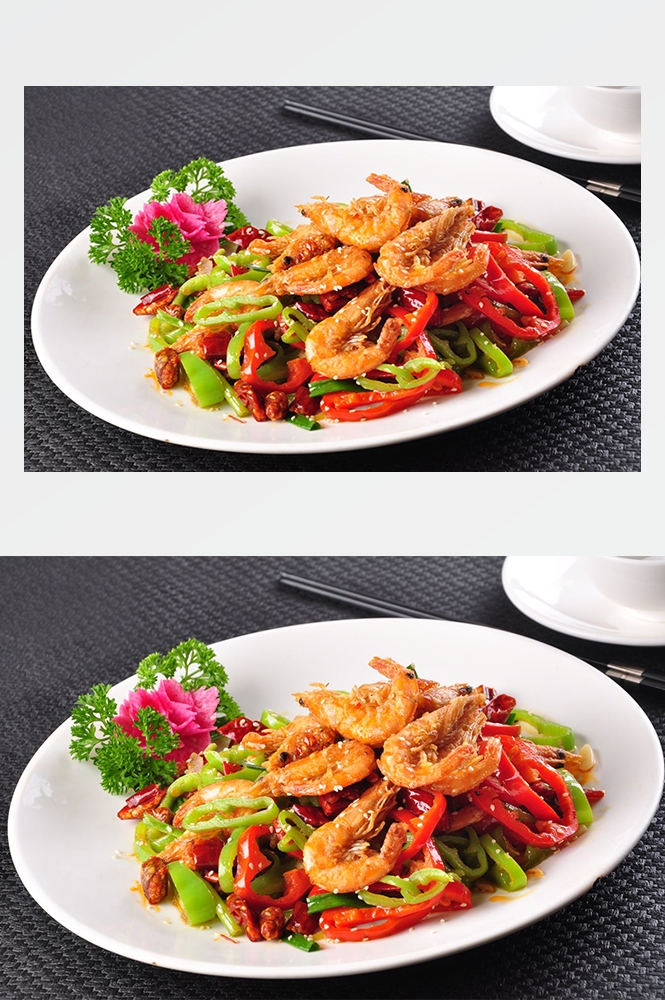 高清美食菜品菜谱JPG图片香辣虾炒菜美工设计喷绘打印合成素材