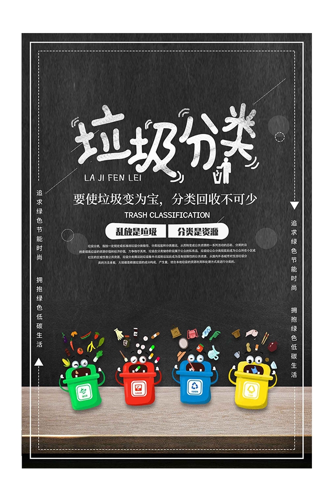 创建文明卫生城市垃圾分类海报64