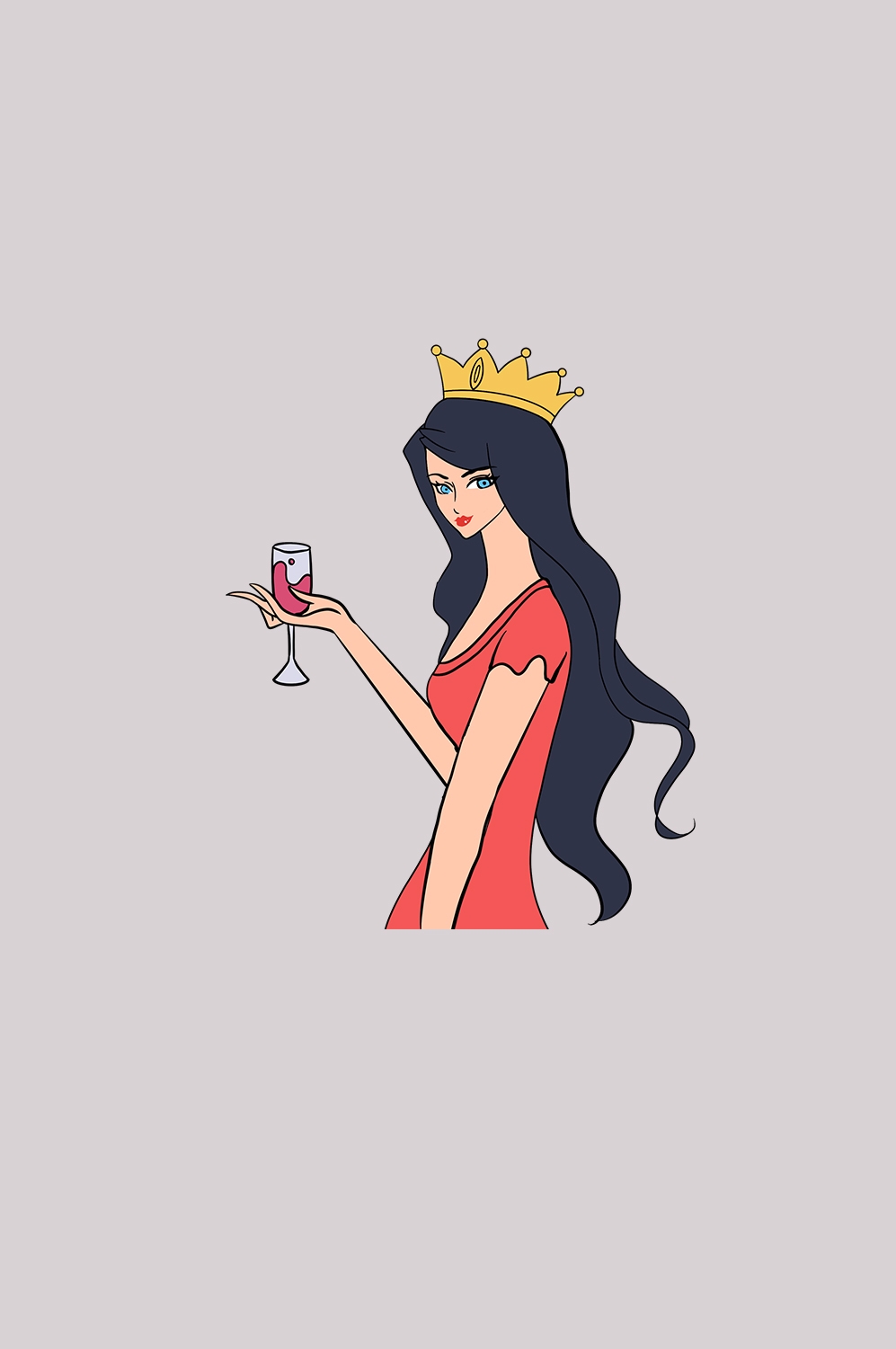 三八女王节女神节妇女节卡通人物主题插图透明背景免抠84
