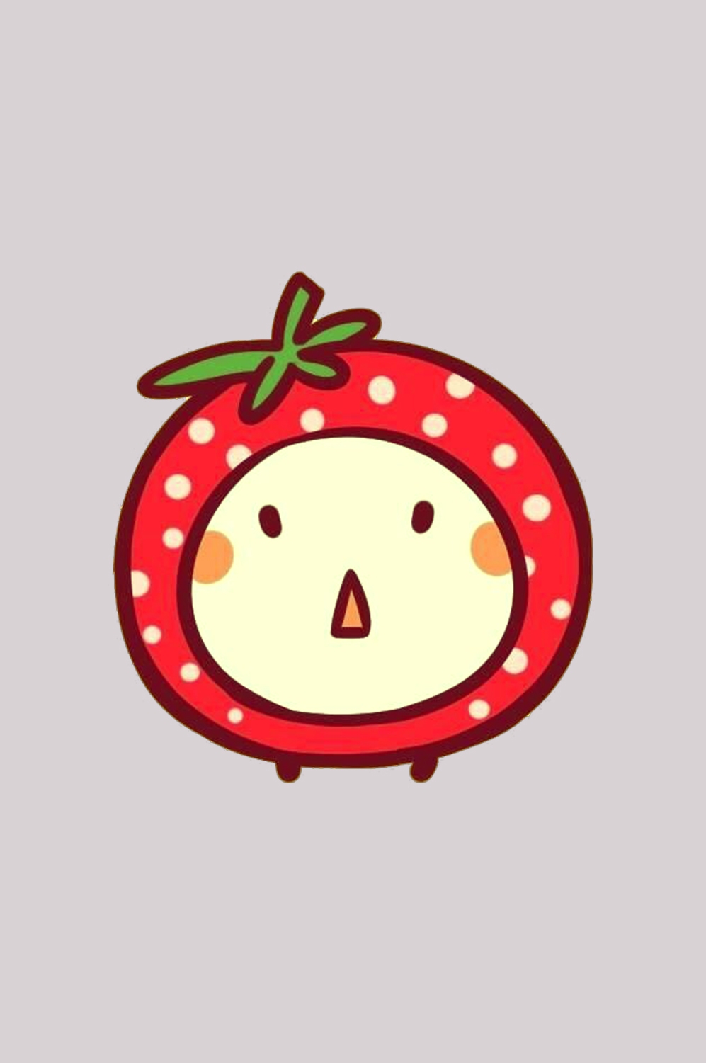 卡通草莓拟人化标签素材插图免抠元素10